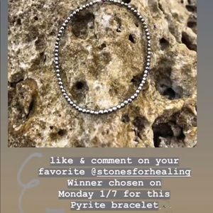 Genuine stone handmade Pyrite bracelet